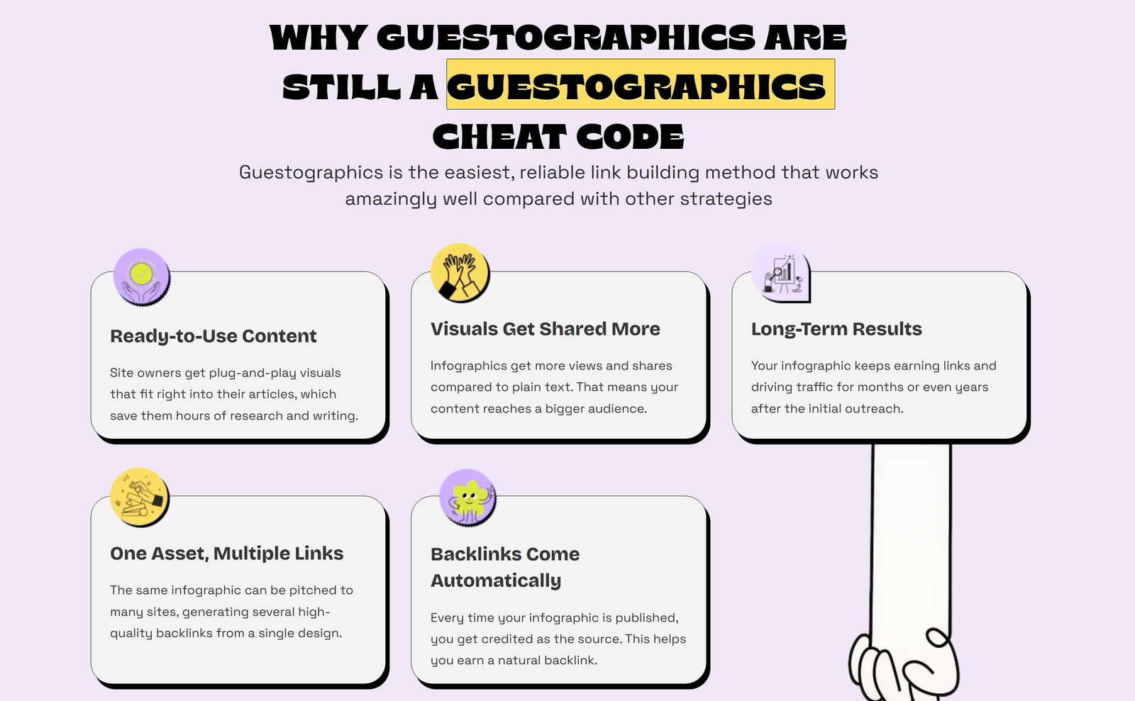 Guestographics benefits section