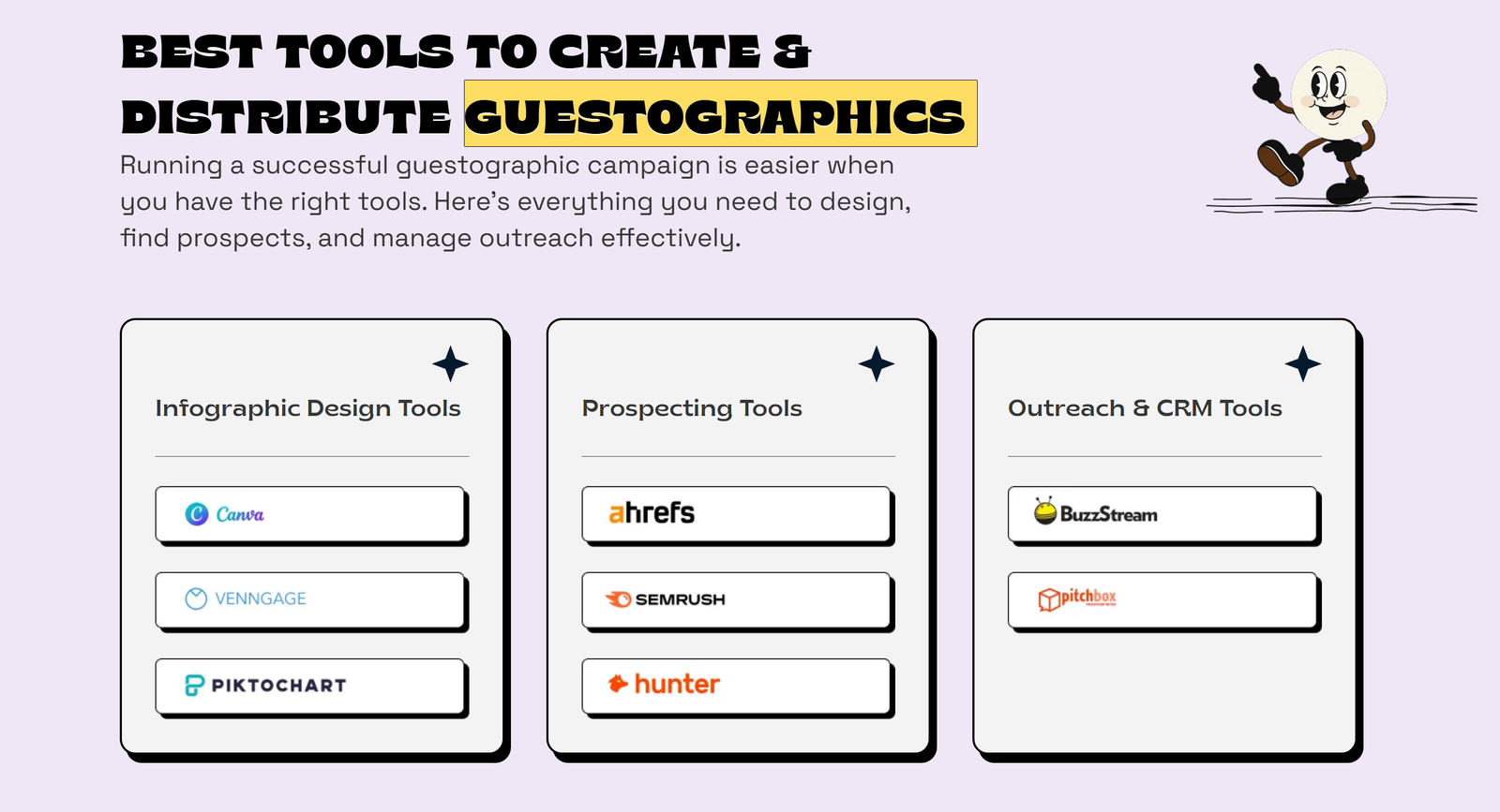 Guestographics tools section