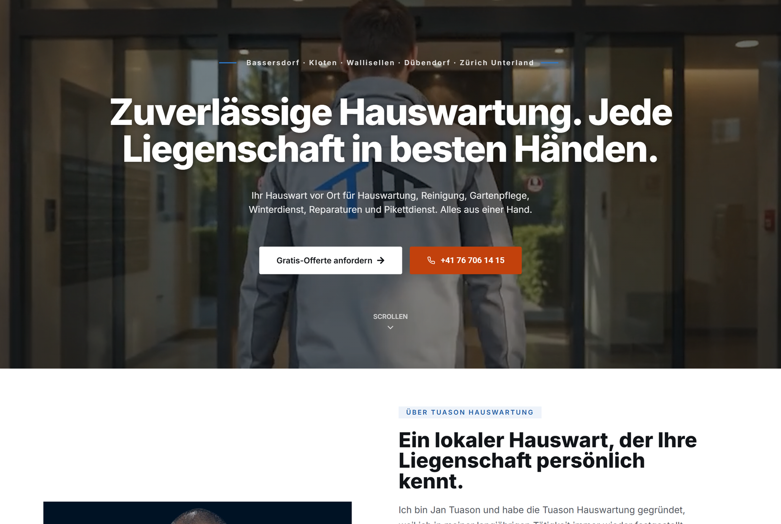 Tuason Hauswartung website